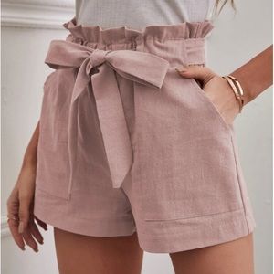 Rose Pink Paper bag shorts 🩷